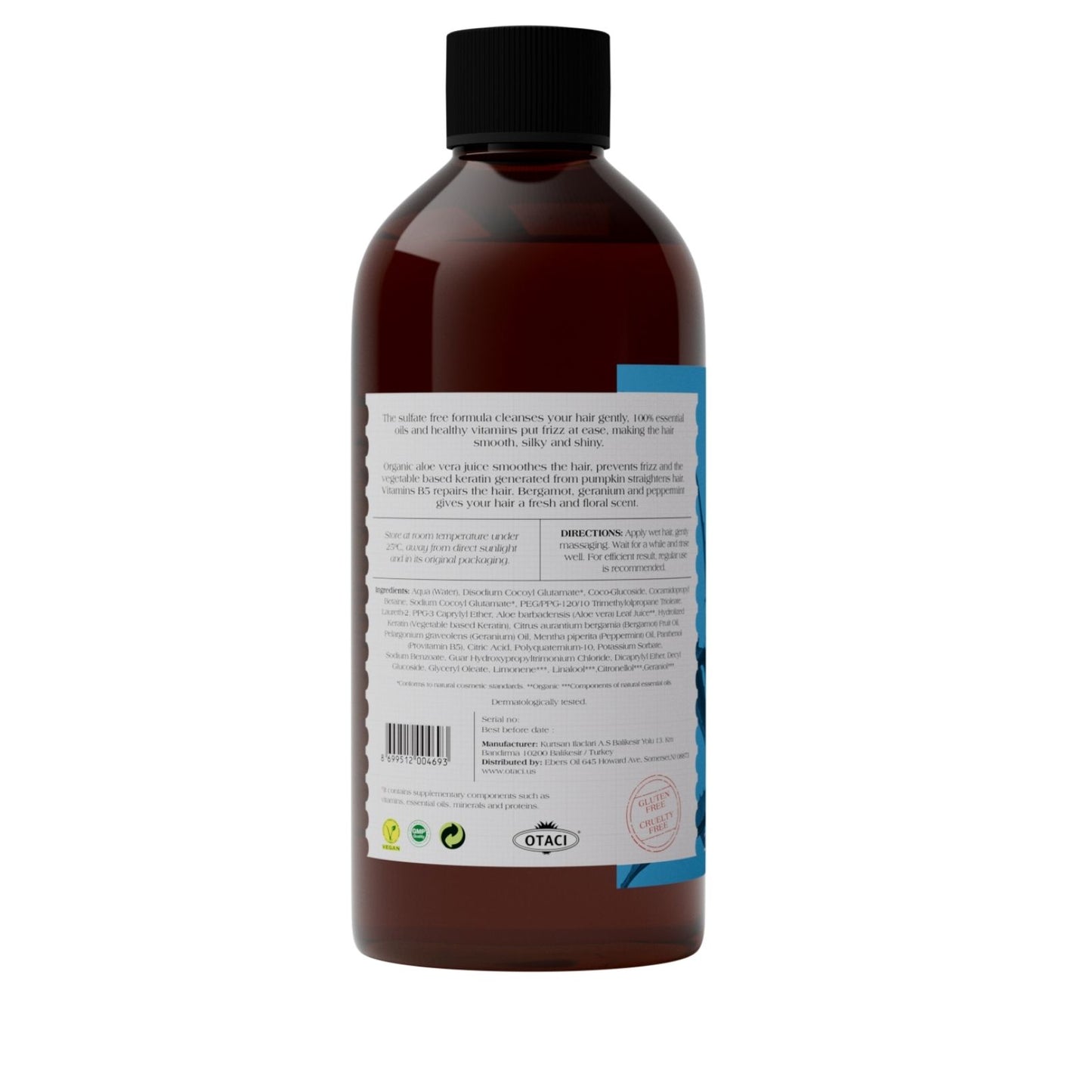 OTACI Lab No:3 Straightening Frizz Control Shampoo